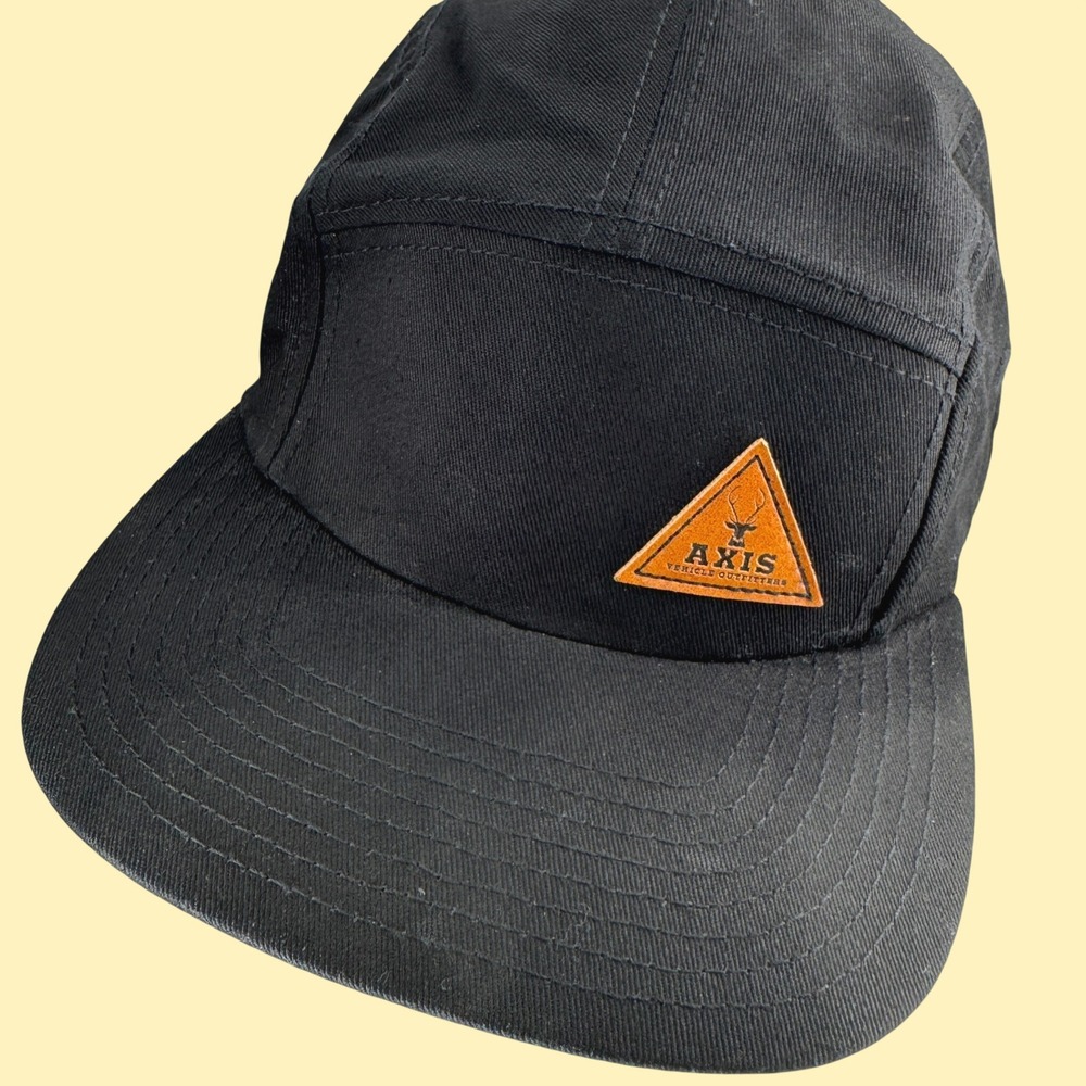 Axis Vehicle Outfitters Hat Men OS Black 5 Panel Adjustable Strapback Outdoors